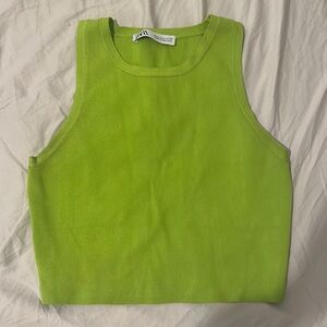 Zara Lime Green Top
